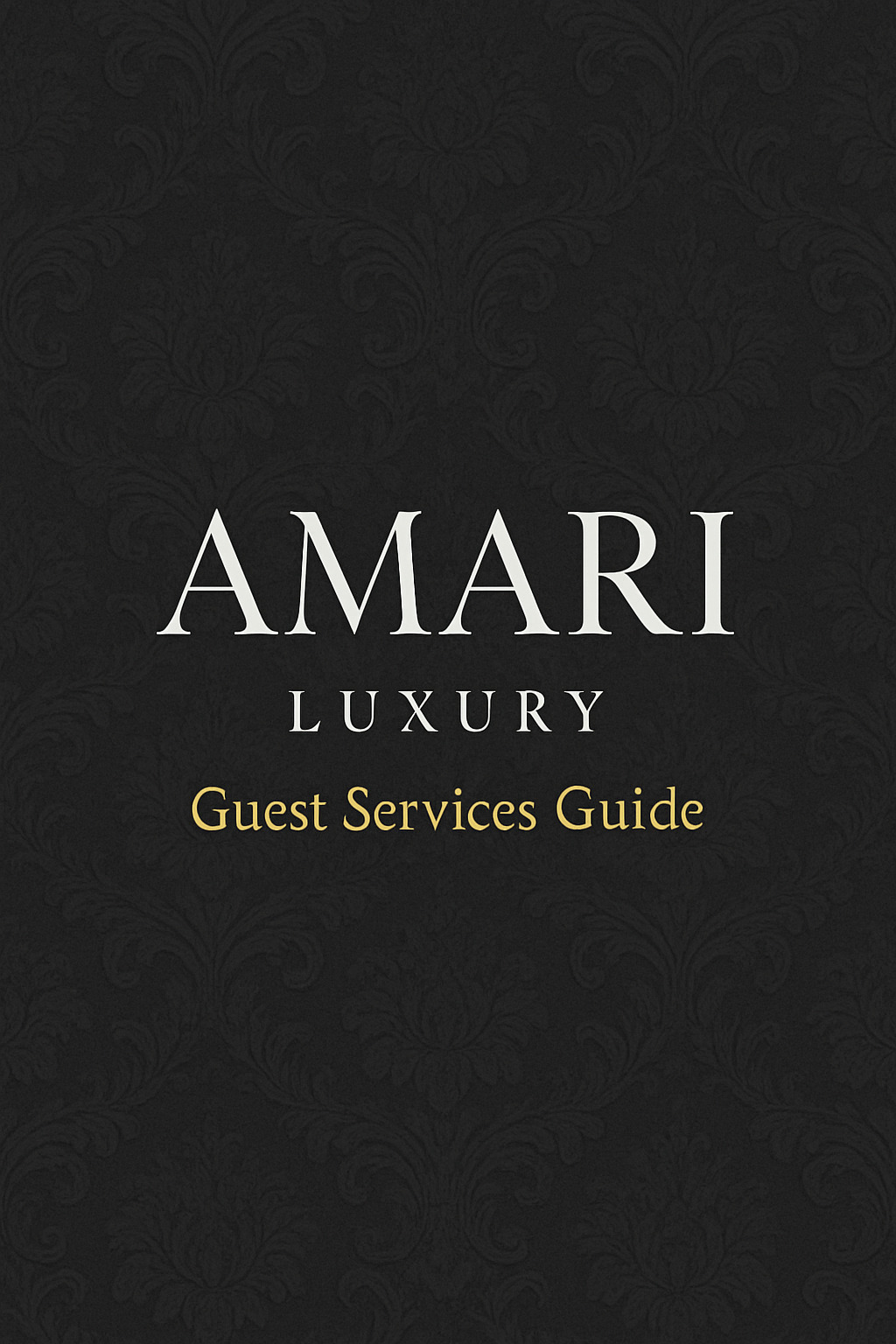 AMARI Luxus-Services Guide — Cover