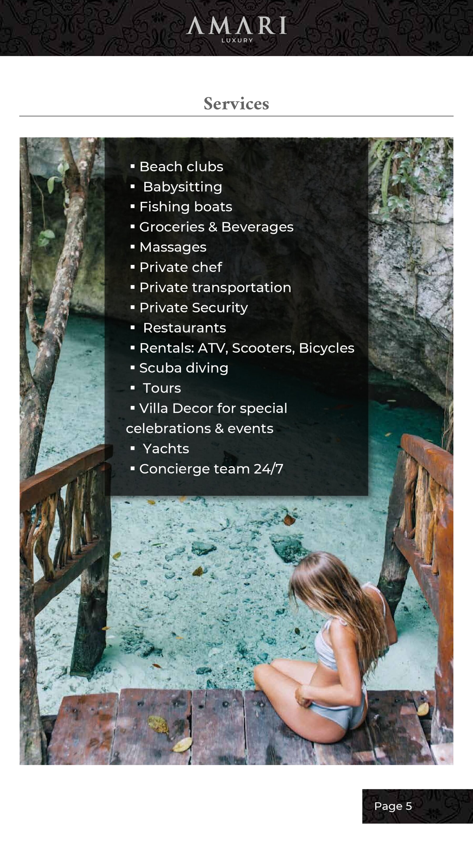 AMARI Luxury Services Page 6