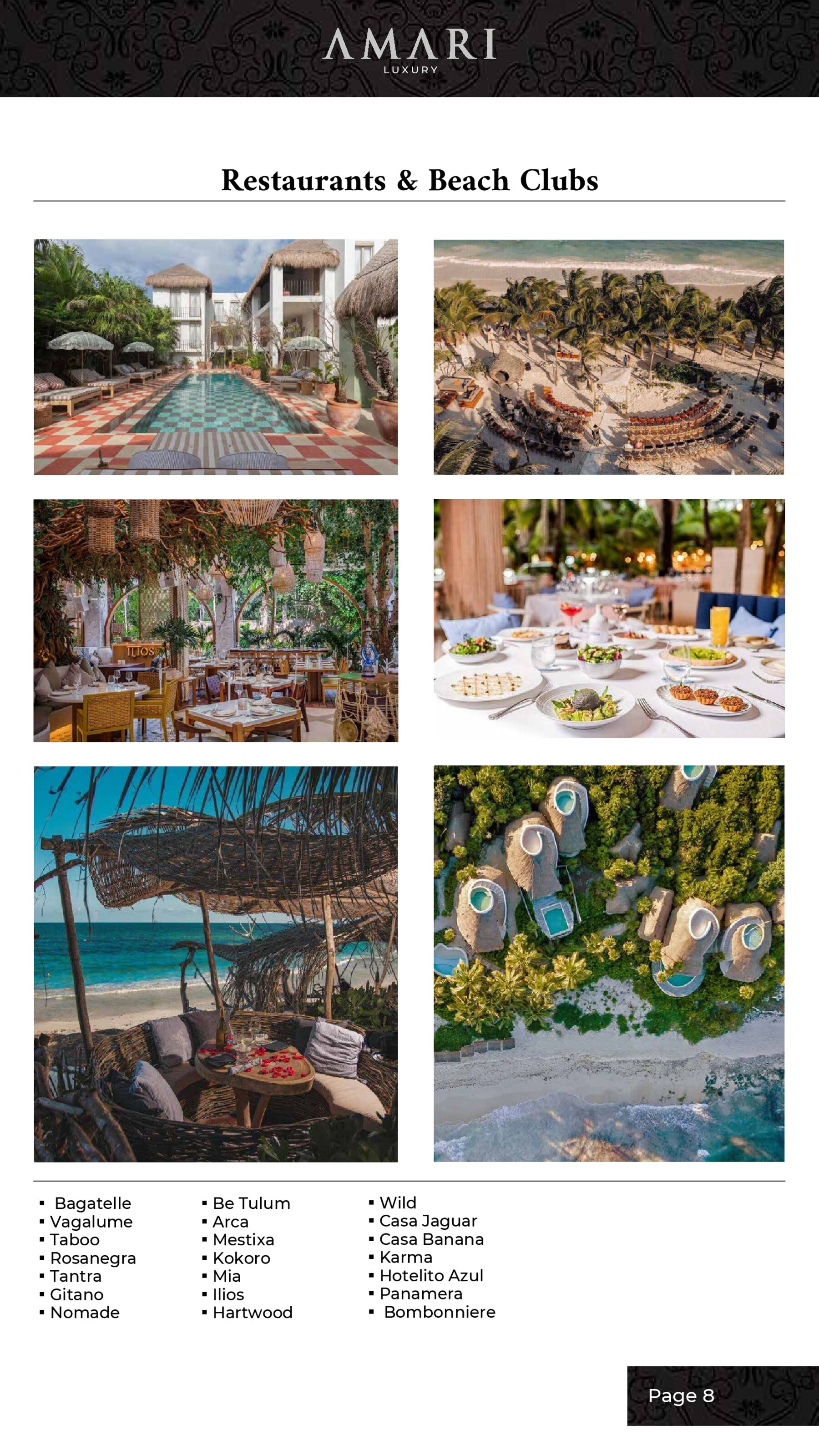 AMARI Luxury Services Page 9