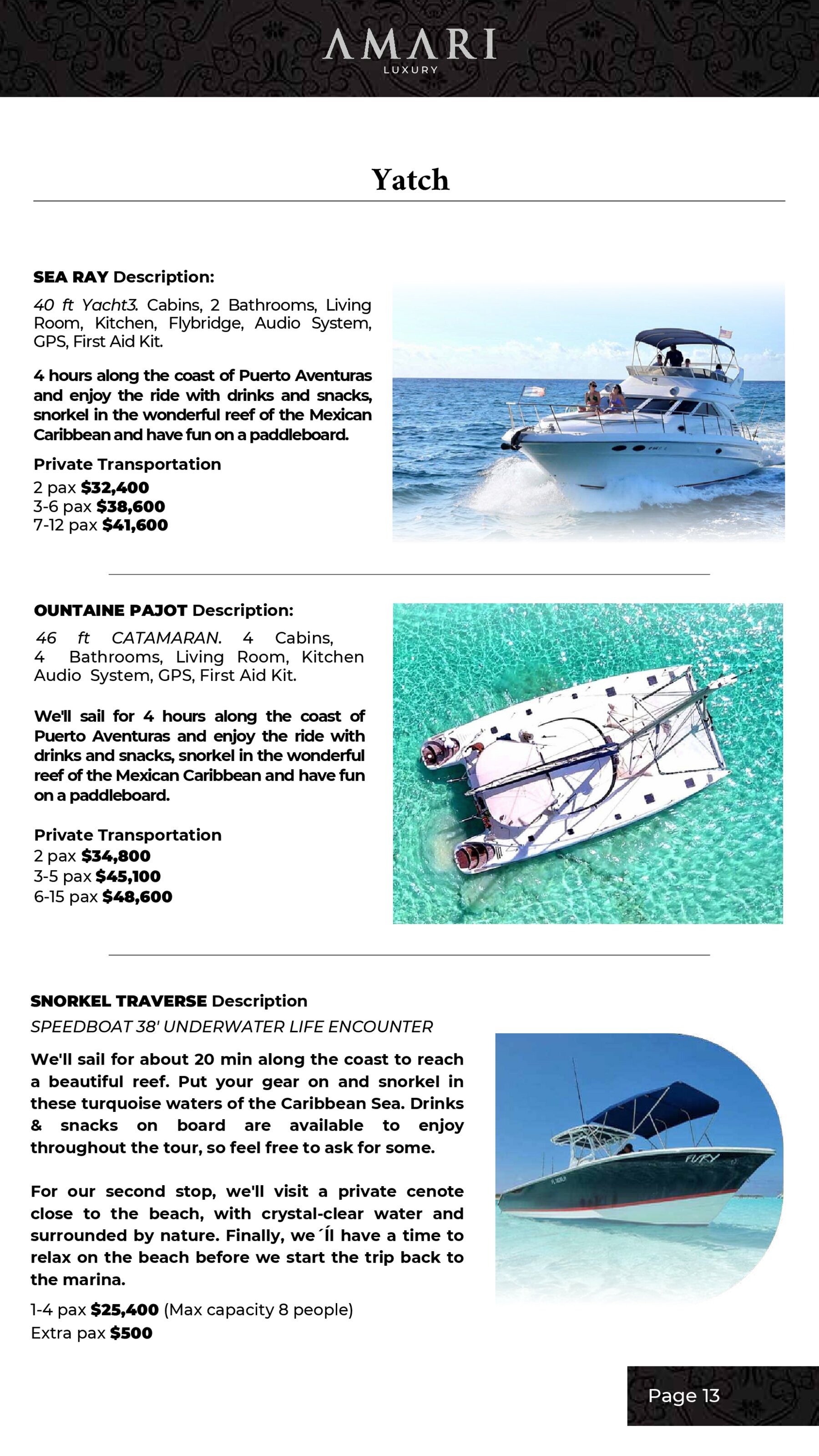 AMARI Luxury Services Page 13