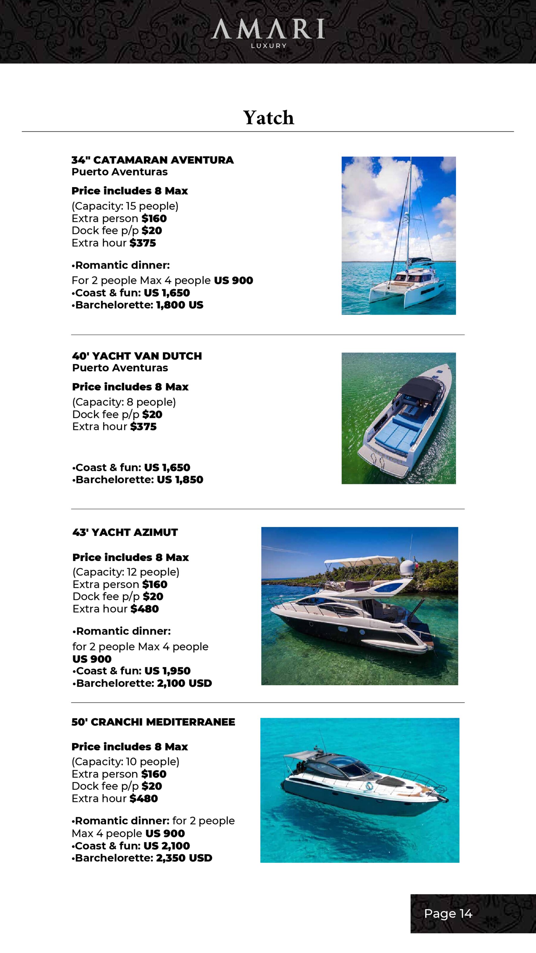 AMARI Luxury Services Page 14