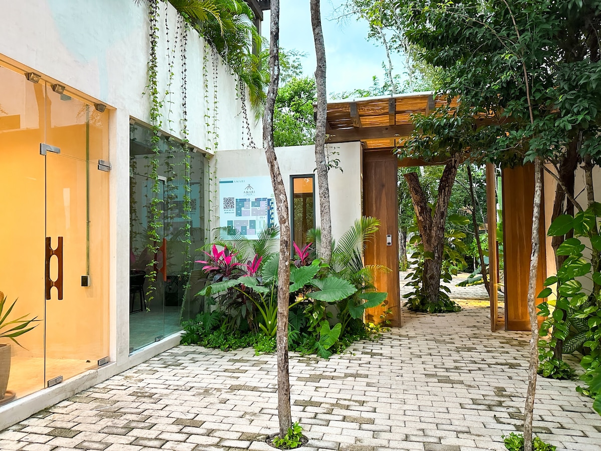 Villa interior detail with contemporary design