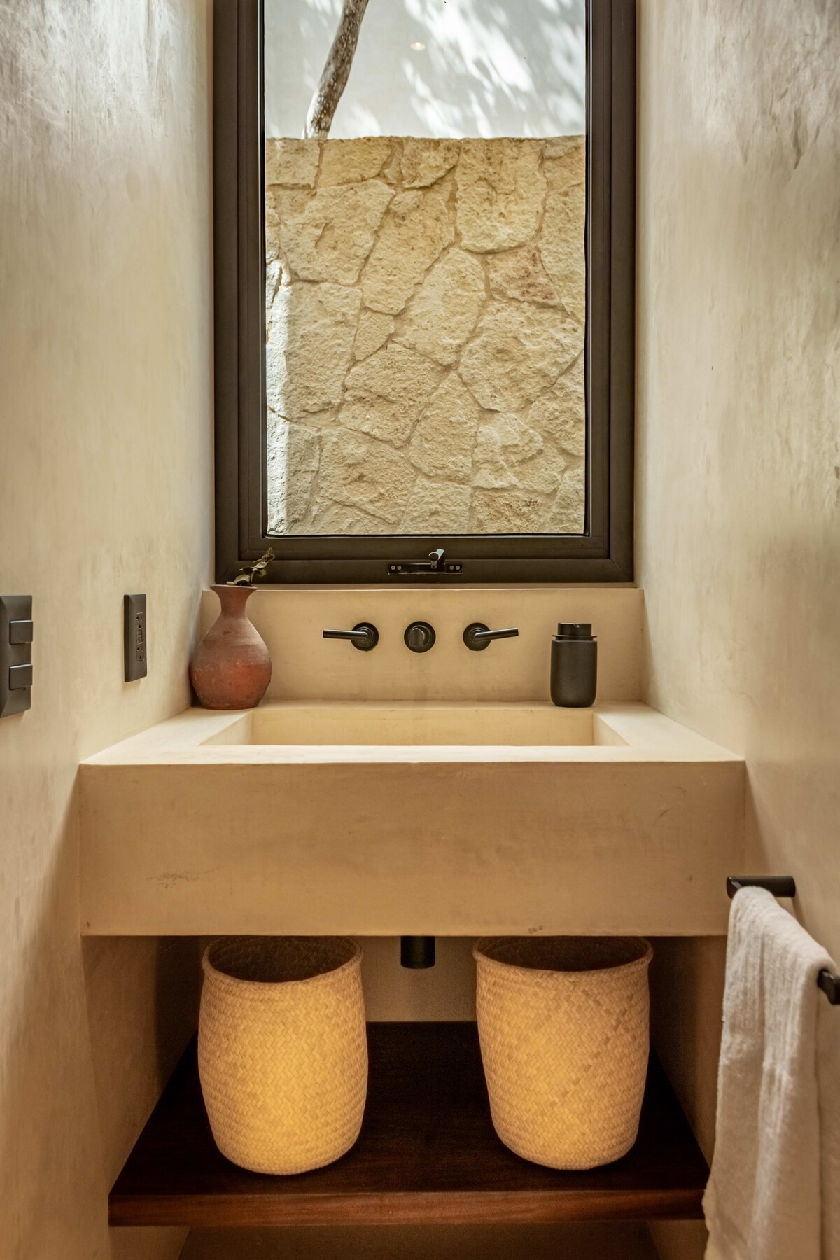 Villa balcony overlooking jungle canopy