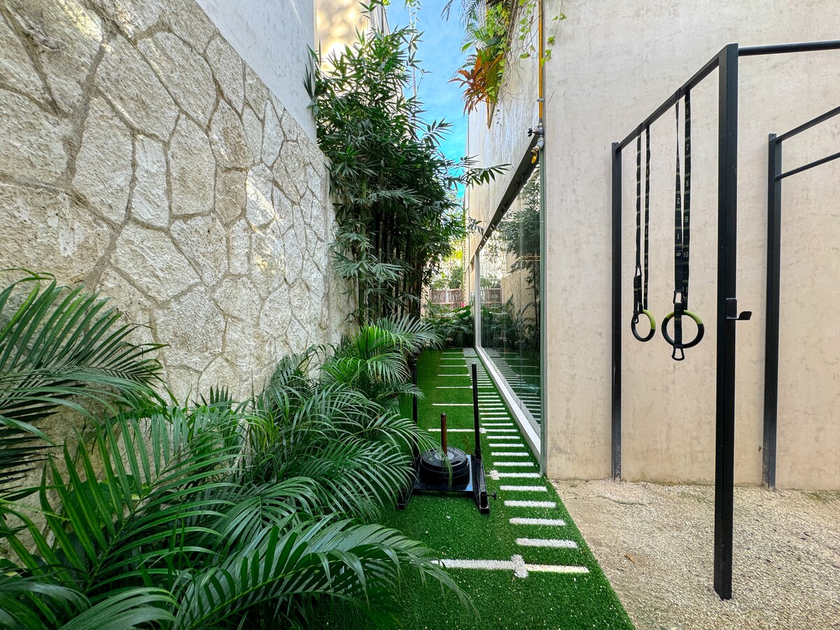 Detail of artisan tile work and finishes