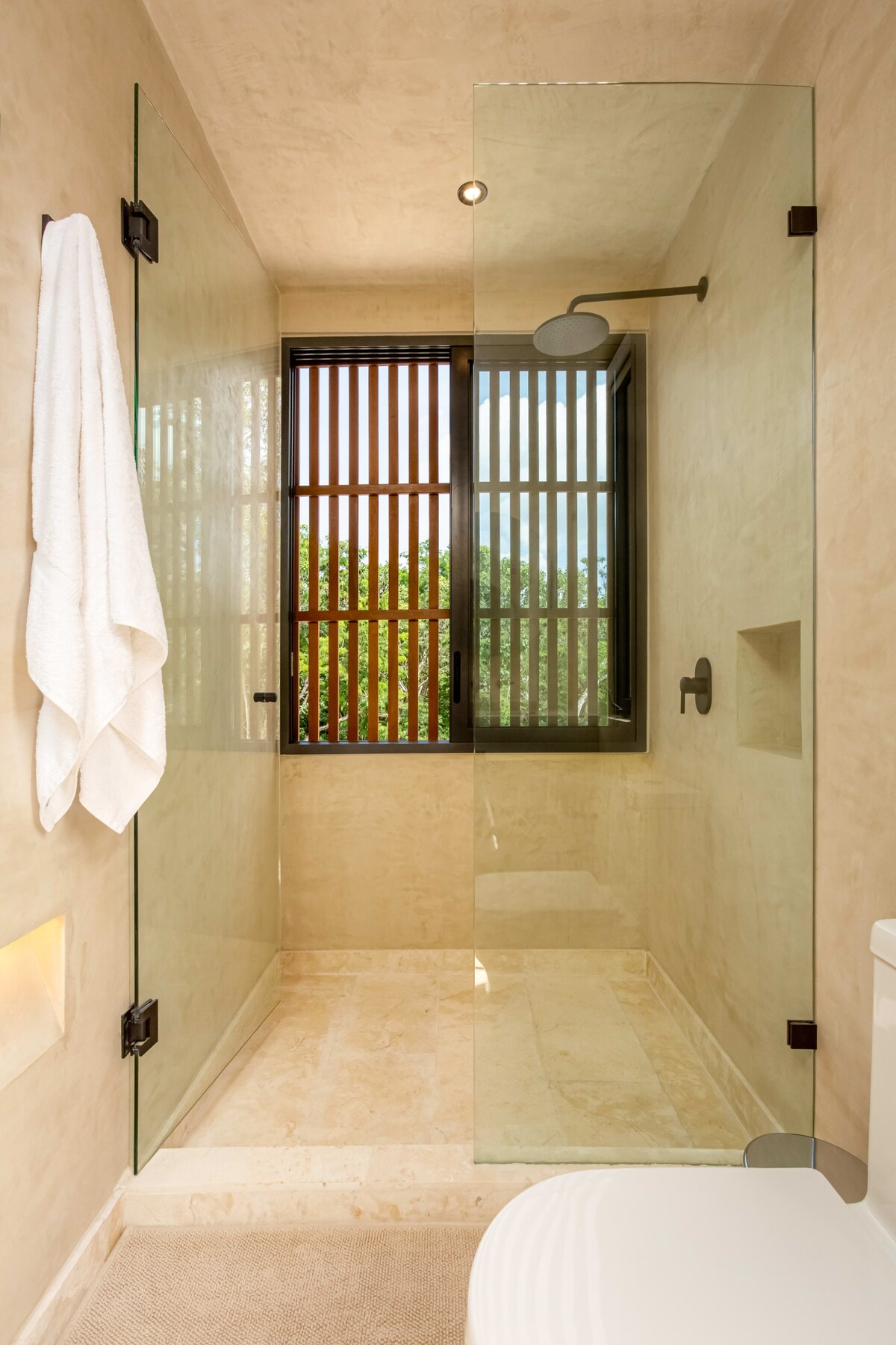 Spacious bathroom vanity with dual sinks